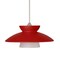 Besa Lighting Trilo 7 Cord Pendant, Red Matte, Satin Nickel Finish, 1x50W Halogen 1XT-271831-SN - alternate 1